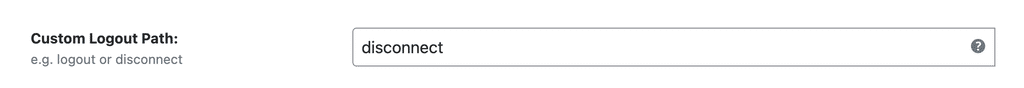 WP Ghost Custom Logout Path field in Login Security settings