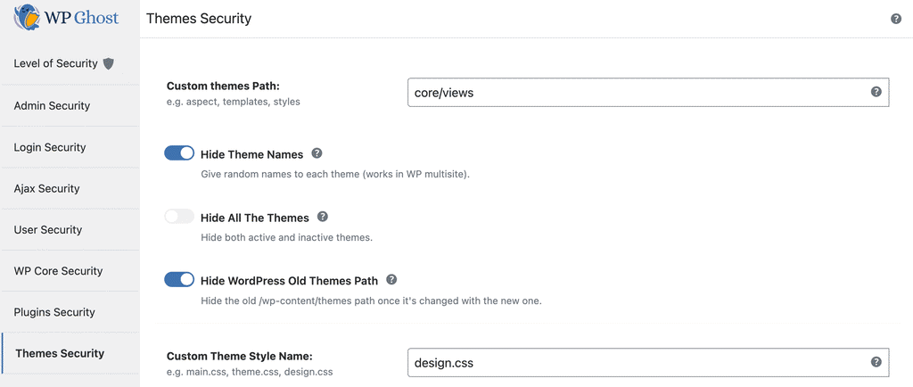 Find the Custom Themes Path field. Enter a custom name or keep the predefined one.