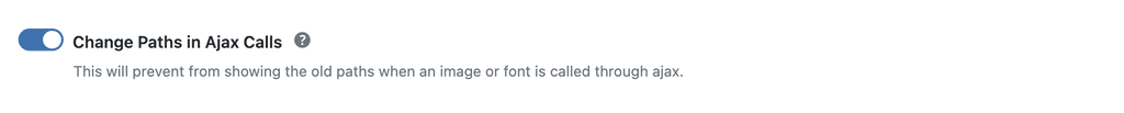 WP Ghost toggle to change paths in the Ajax URL