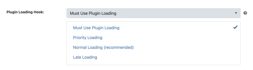 Select Load As Must Use Plugin.