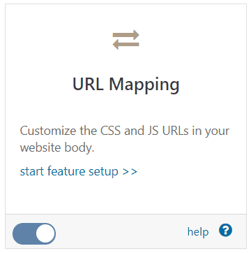 WP Ghost URL Mapping activation toggle in the Overview panel
