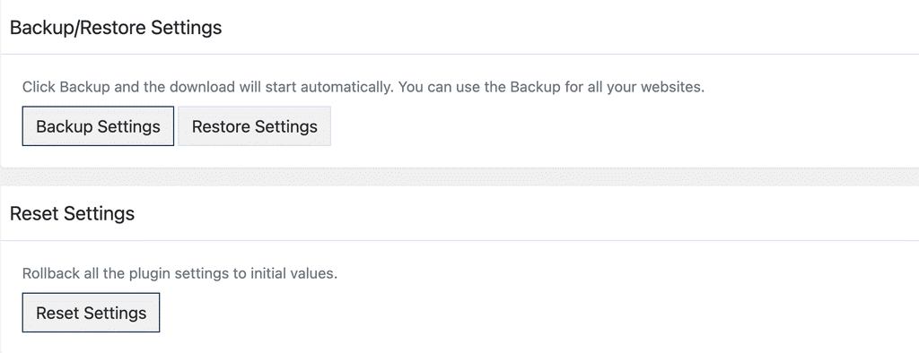 WP Ghost Backup Restore Options