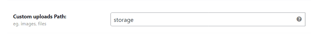 WP Ghost Change Paths WP Core Security showing the Custom Uploads Path field set to storage