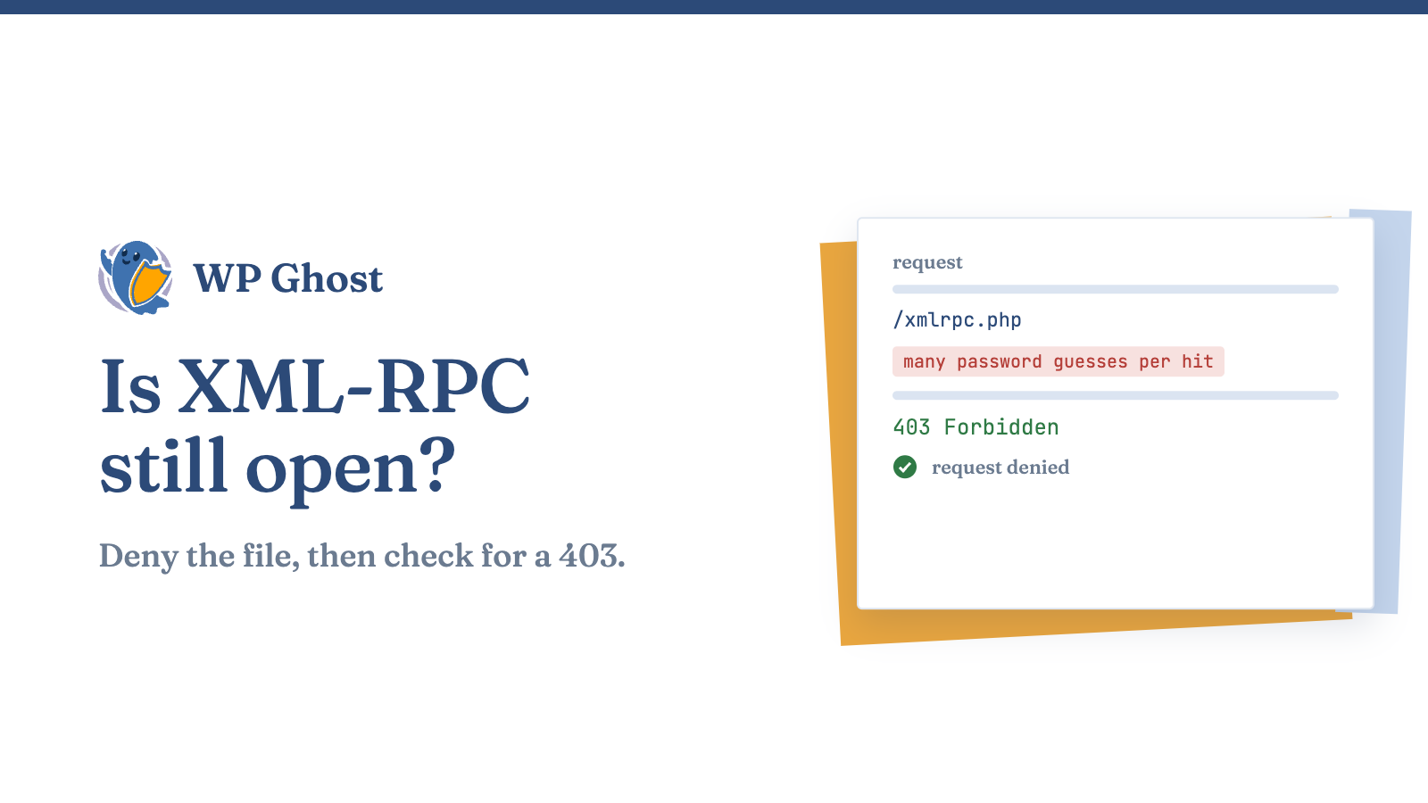 Is XML-RPC still open? banner