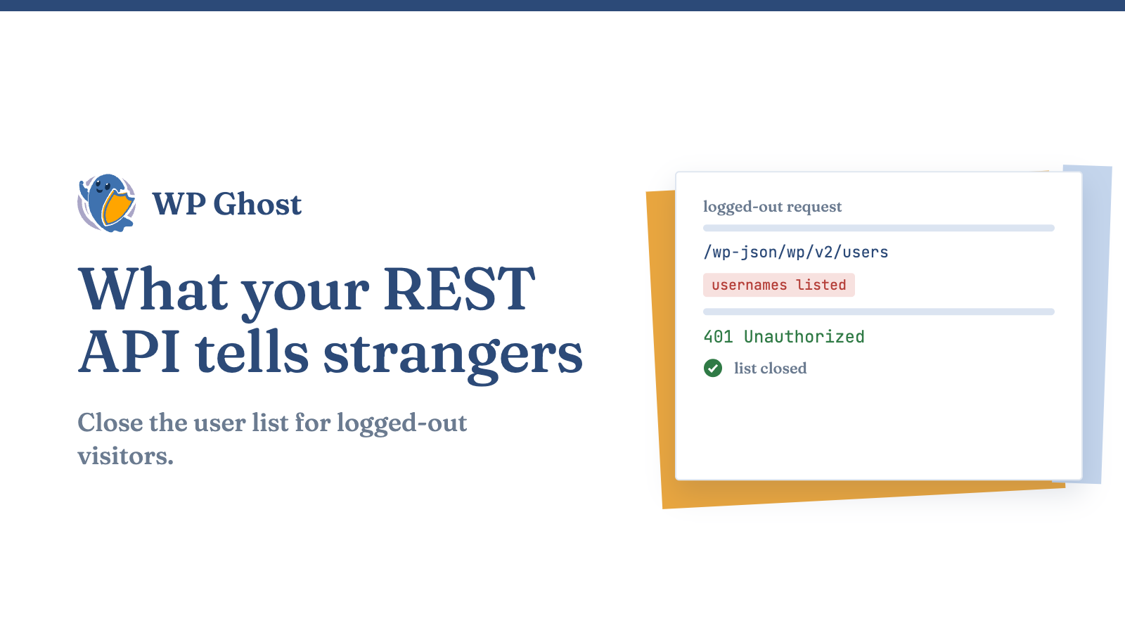 What your REST API tells strangers banner